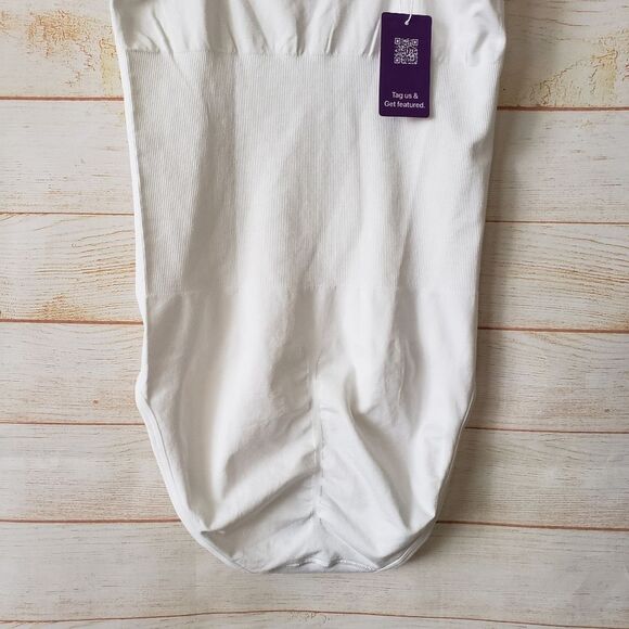 HeyShape Stretchy Snatched Slimming Shapewear Bodysuit White Women's Size Large - Picture 5 of 12